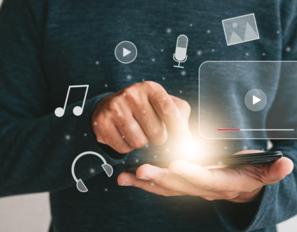 a person holding a phone